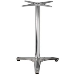 Base de mesa ROMA, 3 brazos, inoxidable y aluminio*
