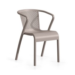 Sillón TUI, apilable,  polipropileno blanco* 2