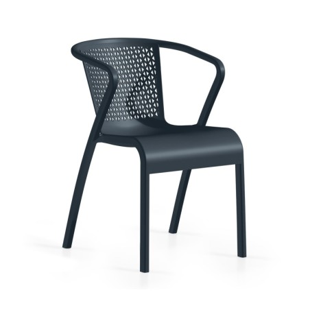 Sillón TUI, apilable,  polipropileno blanco*
