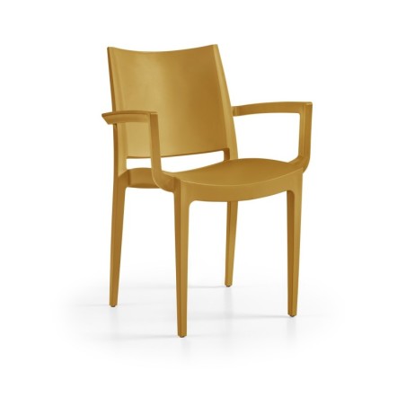 Sillón BEYBE, apilable, polipropileno blanco