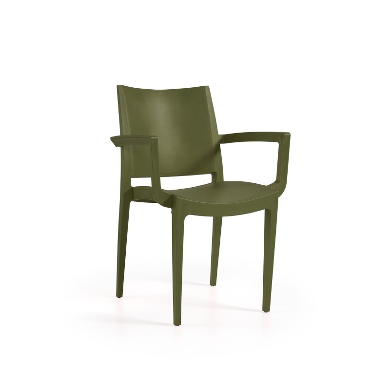 Sillón BEYBE, apilable, polipropileno blanco