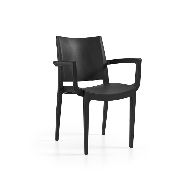Sillón BEYBE, apilable, polipropileno blanco
