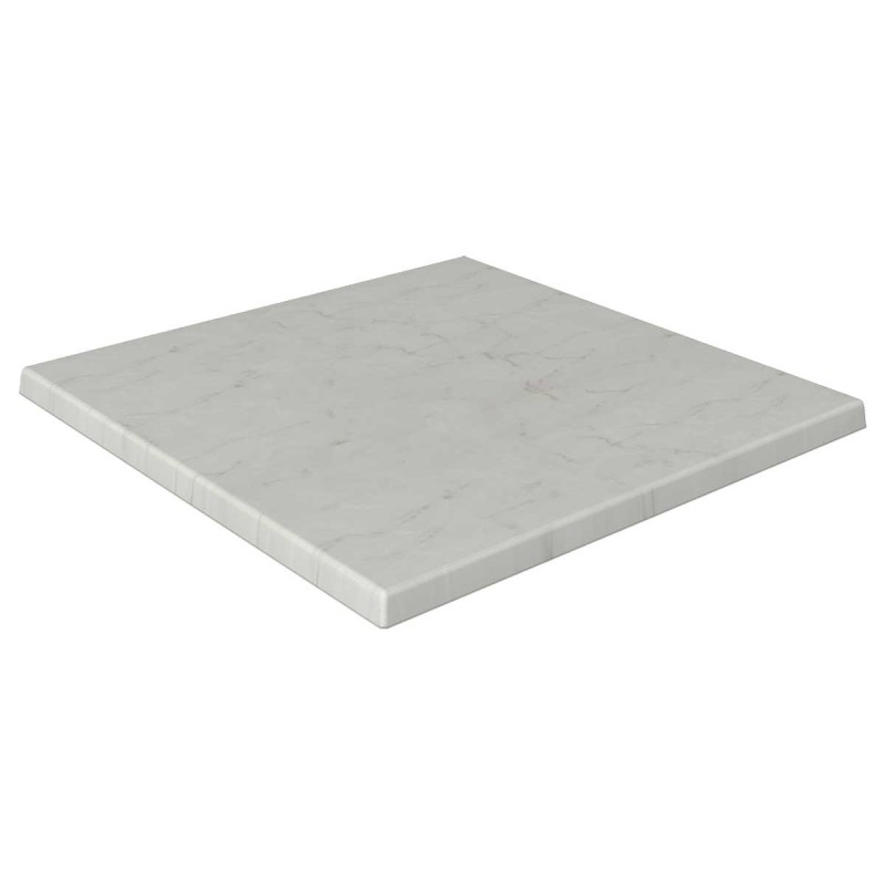 Tablero de mesa Werzalit-Sm, 70 MARMOR BIANCO, 70 x 70 cms*