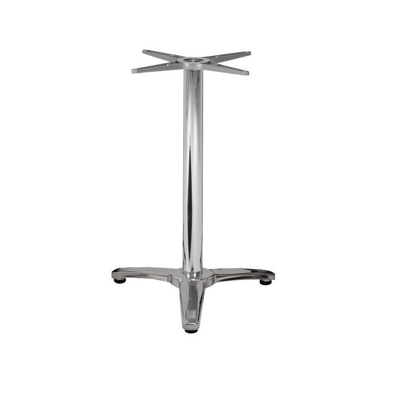 Mesa ROMA, aluminio, 3 radios, base de 70 cms y tapa 60 cms. Color a elegir.
