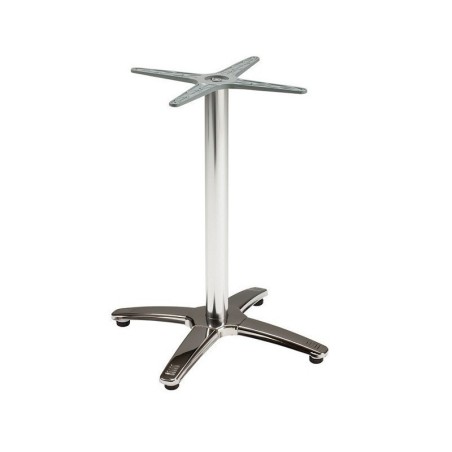 Mesa ROMA, aluminio, 4 radios, base de 72 cms y tapa 60 cms. Color a elegir.