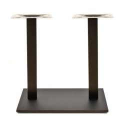 Base de mesa BEVERLY, rectangular, tubo cuadrado, negra, base de 70 x 40 cms, altura 72 cms 2