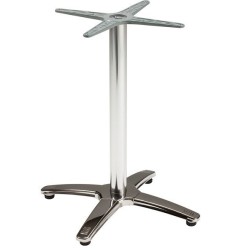 Base de mesa ROMA, 4 brazos, inoxidable y aluminio*