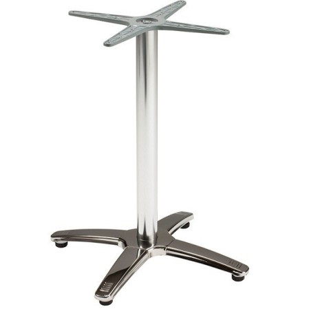 Base de mesa ROMA, 4 brazos, inoxidable y aluminio*