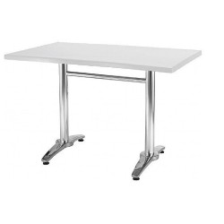 Mesa ROMA, aluminio, base rectangular tapa 120 x 80 cms. Color a elegir. 2