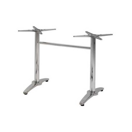 Mesa ROMA, aluminio, base rectangular tapa 120 x 80 cms. Color a elegir.