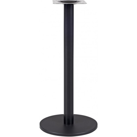 Mesa BOHEME, alta, negra, base de 110 cms y tapa de 60 x 60 cms. Color a elegir.