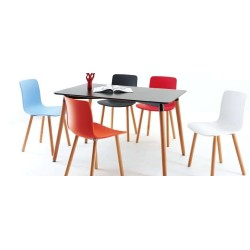 Mesa NURY, madera, tapa lacada negra, 120 x 80 cms 2