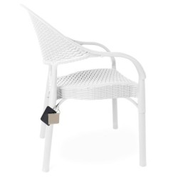 Sillón TORREMOLINOS, apilable, polipropileno blanco 2