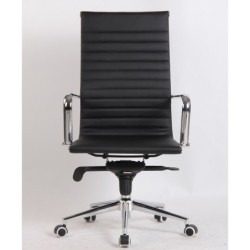 Sillón de oficina JOWY NEW, alto, similpiel negra 2
