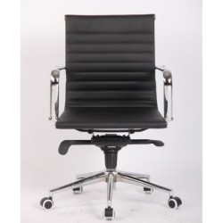 Sillón de oficina JOWY NEW, giratorio, similpiel negra 2