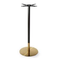 Mesa alta VERSALLES NEW, dorada y negra, base de 110 cms y tapa de 60 cms. Color a elegir. 2