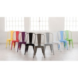 Silla TOL, acero, negra 2