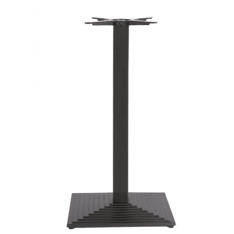 Mesa alta TIBER, negra, base de 110 cms y tapa de 80 cms. Color a elegir.