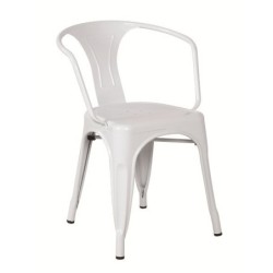 Sillón TOL MAR, acero, blanco