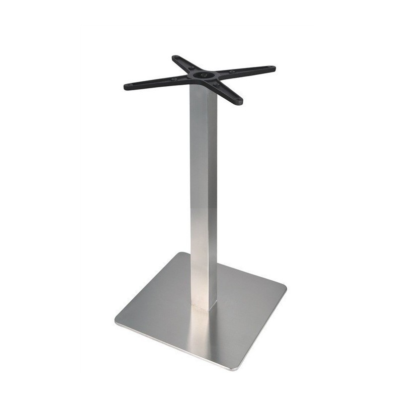 Mesa RHIN, acero inoxidable, base de 73 cms y tapa 70 cms. Color a elegir.