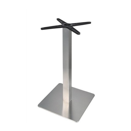 Mesa RHIN, acero inoxidable, base de 73 cms y tapa 70 cms. Color a elegir.