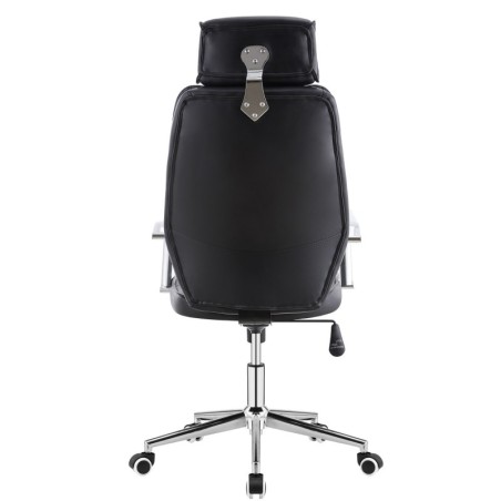 Sillón de oficina BRATISLAVA NEW, alto, similpiel negra
