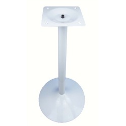 Base de mesa CRISS, alta, blanca, base de 45 cms de diámetro, altura 110 cms