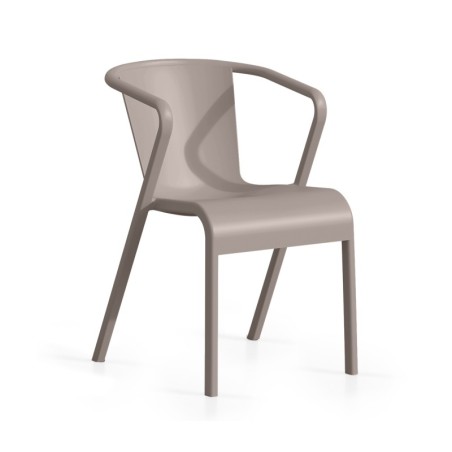 Sillón LUGO, apilable,  polipropileno antracita*