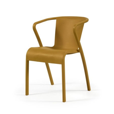 Sillón LUGO, apilable,  polipropileno antracita*