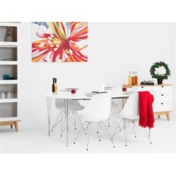 Silla BELLA (SU), cromada, carcasa y cojín blanco 2