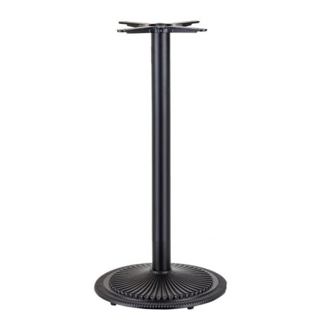 Mesa alta ARNO, negra, base de 110 cms y tapa de 60 cms. Color a elegir.