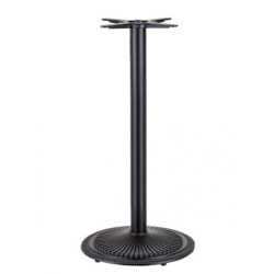 Mesa alta ARNO, negra, base de 110 cms y tapa de 70 cms. Color a elegir. 2