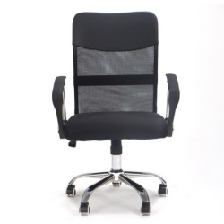 Sillón de oficina DISCOVER NEW ( M ), malla y tejido mesh negro 2