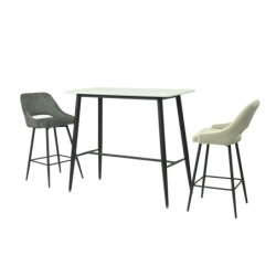 Mesa NITRA, alta, metal, tapa blanca, 120 x 60 cms 2