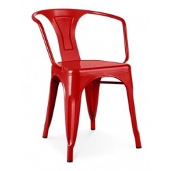 Sillón TOL MAR, acero, rojo*