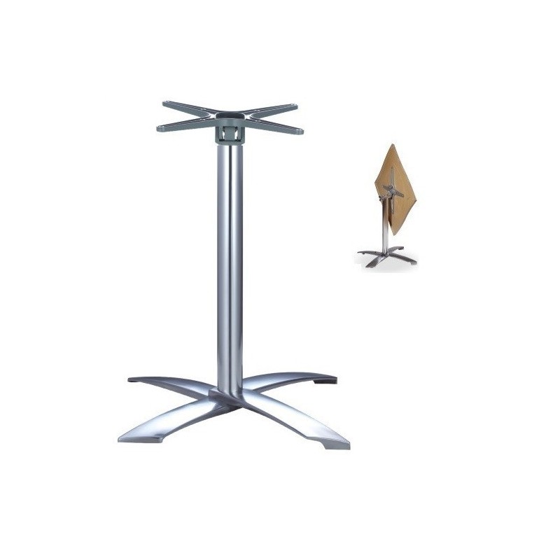 Base de mesa GATHER, aluminio, abatible, 4 brazos