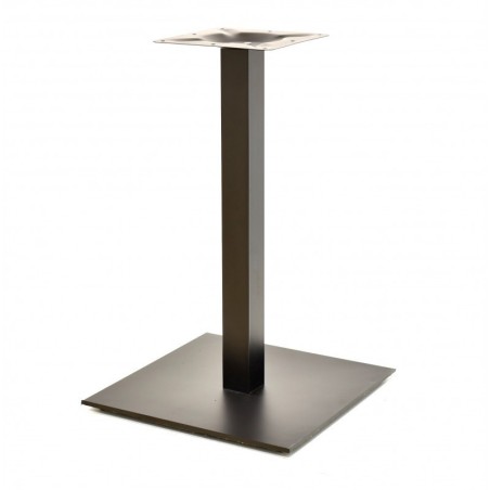 Mesa TROCADERO, negra, base de 72 cms y tapa de 80x80 cms. Color a elegir.