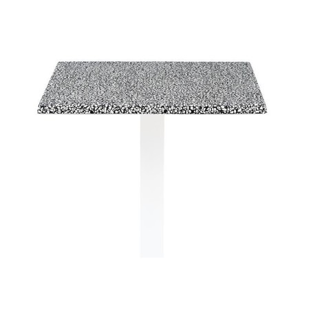 Mesa TROCADERO, negra, base de 72 cms y tapa de 80x80 cms. Color a elegir.