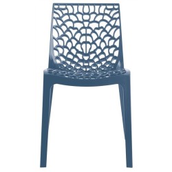 Silla CAPRICHO, polipropileno azul azafata