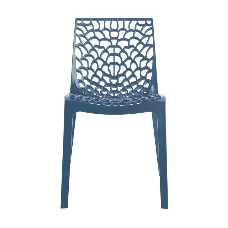 Silla CAPRICHO, polipropileno azul azafata