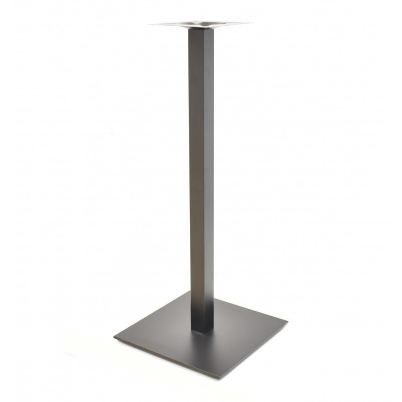 Mesa alta TROCADERO, negra, base de 110 cms y tapa de 60 cms. Color a elegir.