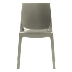 Silla ANTARTIDA, polipropileno, gris perla alto brillo