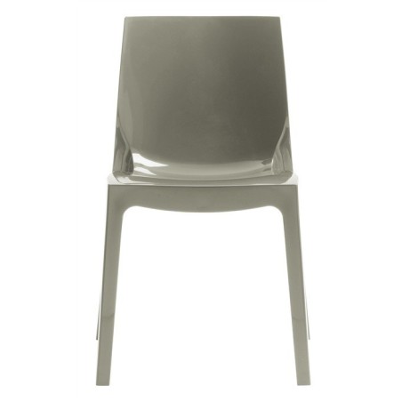 Silla ANTARTIDA, polipropileno, gris perla alto brillo
