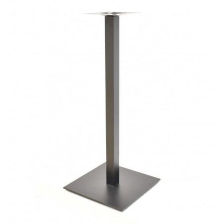 Mesa alta TROCADERO, negra, base de 110 cms y tapa de 70x70 cms. Color a elegir.