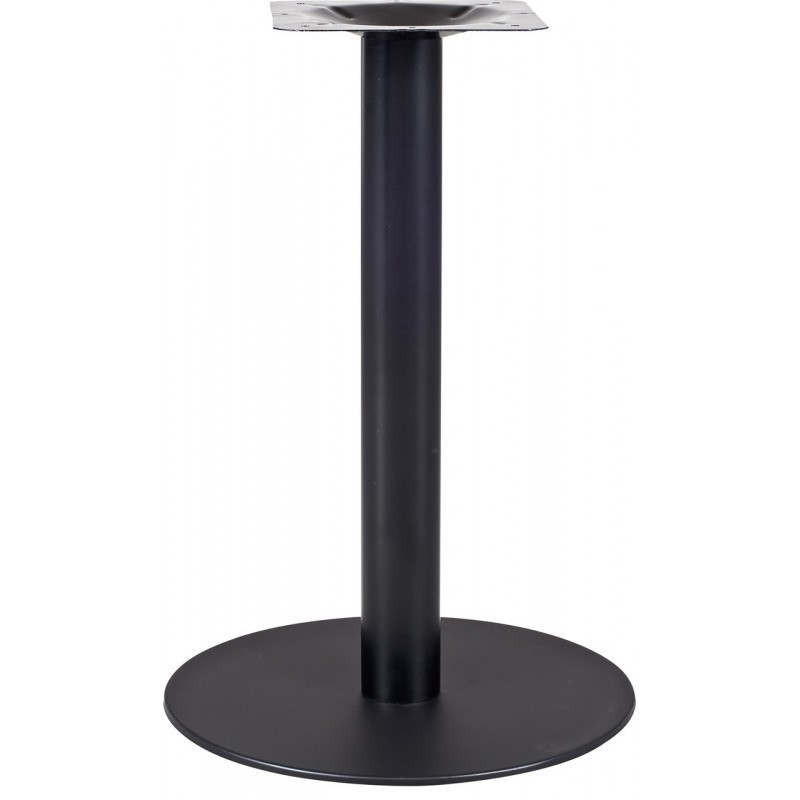 Mesa BOMBAY, negra, base de 72 cms y tapa de 80x80 cms. Color a elegir.