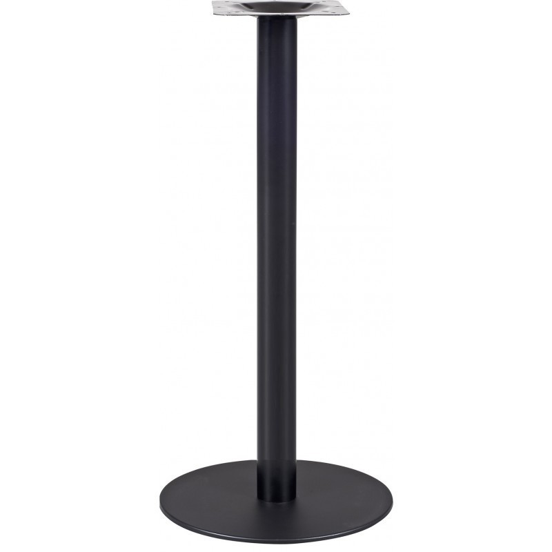 Mesa alta BOMBAY, negra, base de 110 cms y tapa de 60 cms. Color a elegir.