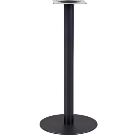 Mesa alta BOMBAY, negra, base de 110 cms y tapa de 60 cms. Color a elegir.