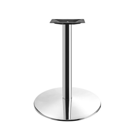Mesa BENAMARA, acero inoxidable, base de 72 cms y tapa 60 cms. Color a elegir.