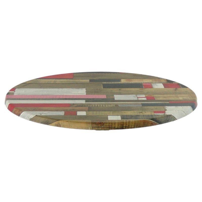 Tablero de mesa Werzalit-Sm, KBANA RED 271, 70 cms de diámetro*.