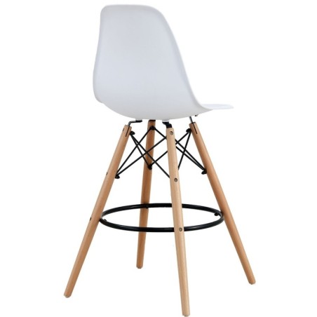 Taburete STAR (SU), madera, carcasa blanca